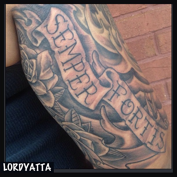 Semperfortis #Banner #Words #Tattoo #Tattoedlady #Alwayss… | Flickr 612_x_612_jpg