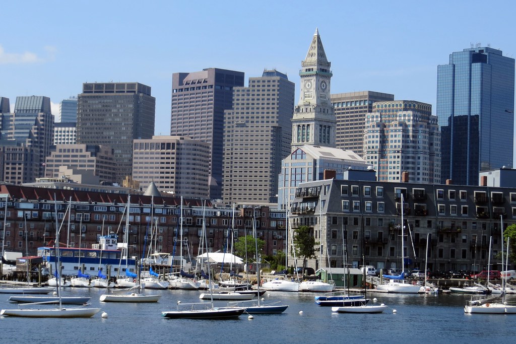 Boston harbor and skyline Boston, Mass. Alan Kotok Flickr