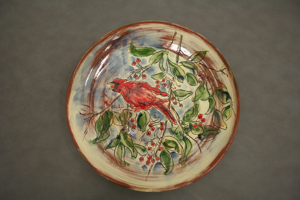 IMG_3201 Terra Cotta Plate, Underglazes, Stains cwehrlit Flickr