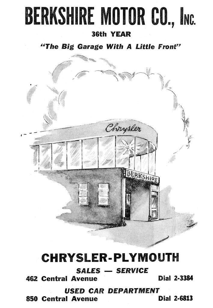 berkshire motor car dealer ad 1953 albany ny 1950s Flickr