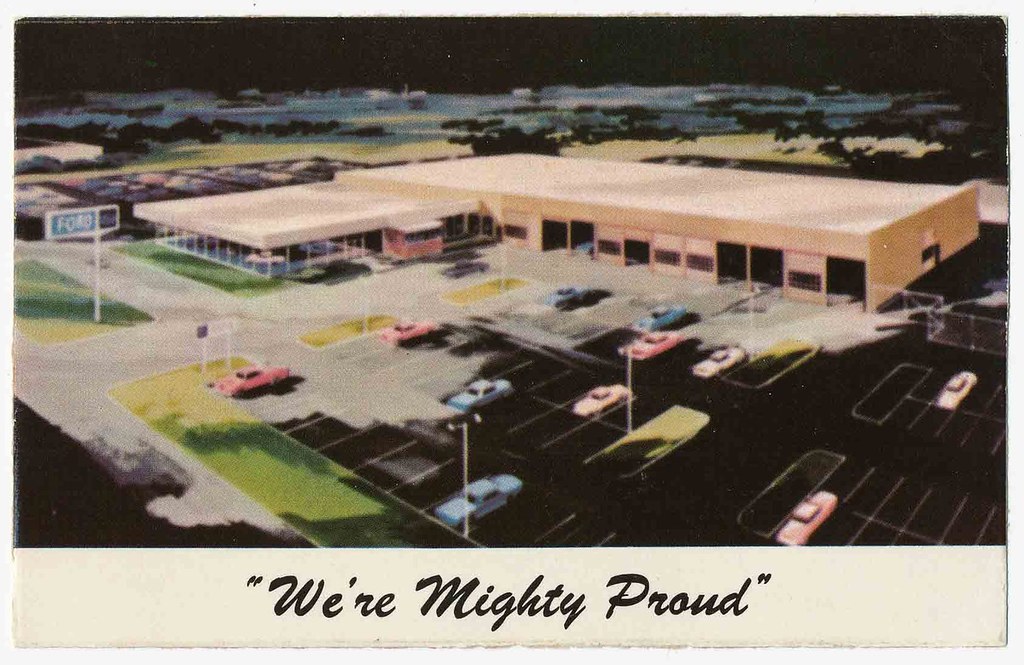 Henderson Ford dealership, Ann Arbor, Michigan postcard… Flickr