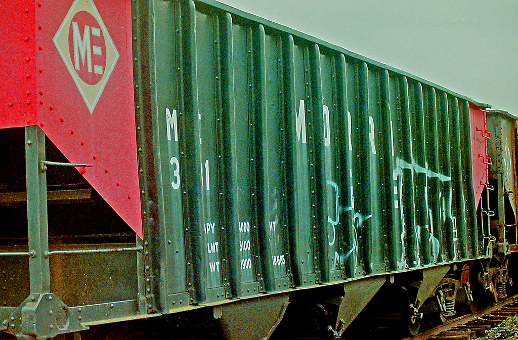 Morristown & Erie Hopper Car (2 of 2) I took these two Pho… Flickr