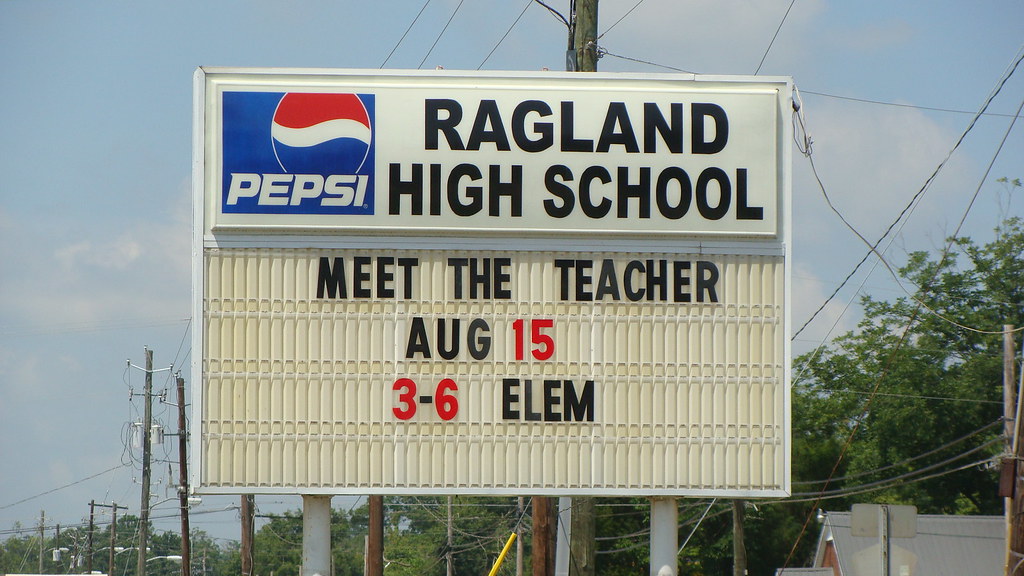 Ragland High School SignRagland, Al. Pepsi Sign. Lamar Flickr
