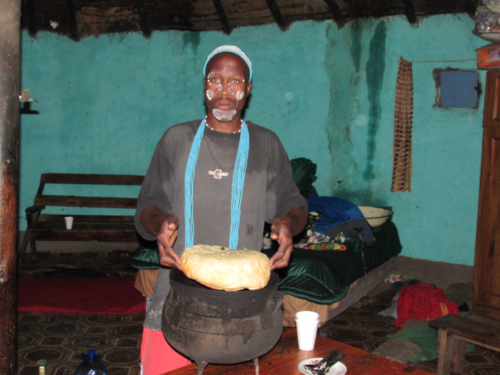 Xhosa bread that is made in a large kettle (Potjie) is cal… Flickr