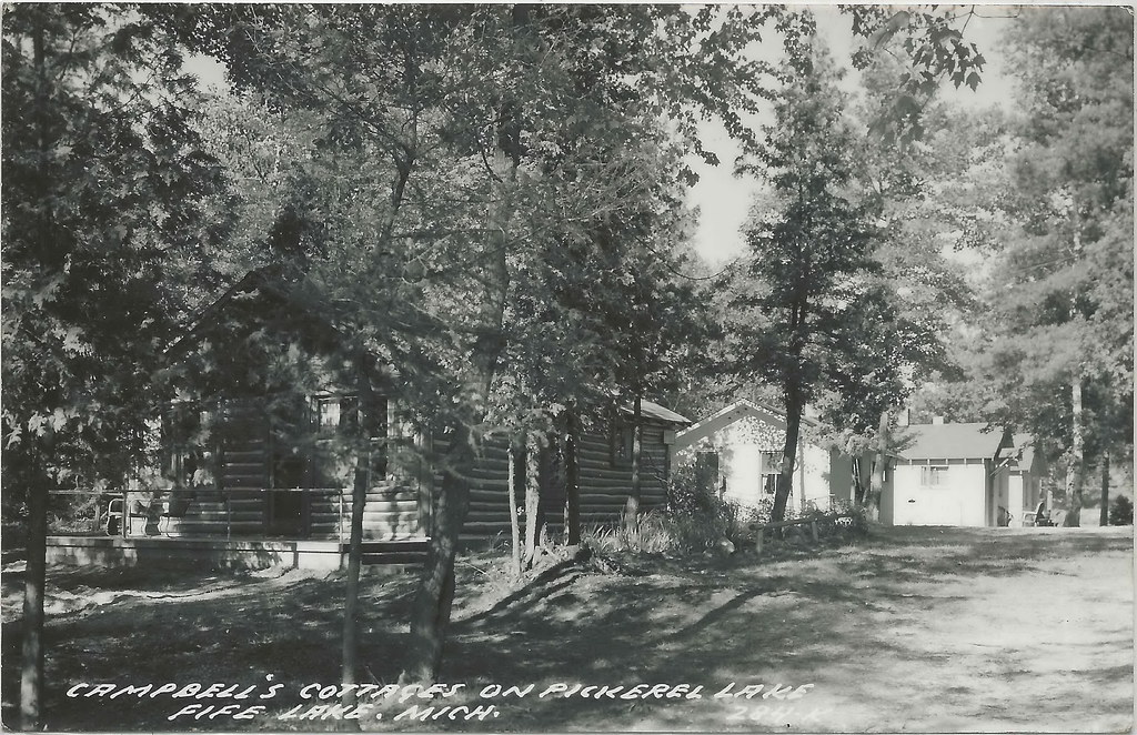 NW Fife Lake Traverse MI RPPC 1940s Campbells Resort Cotta… Flickr