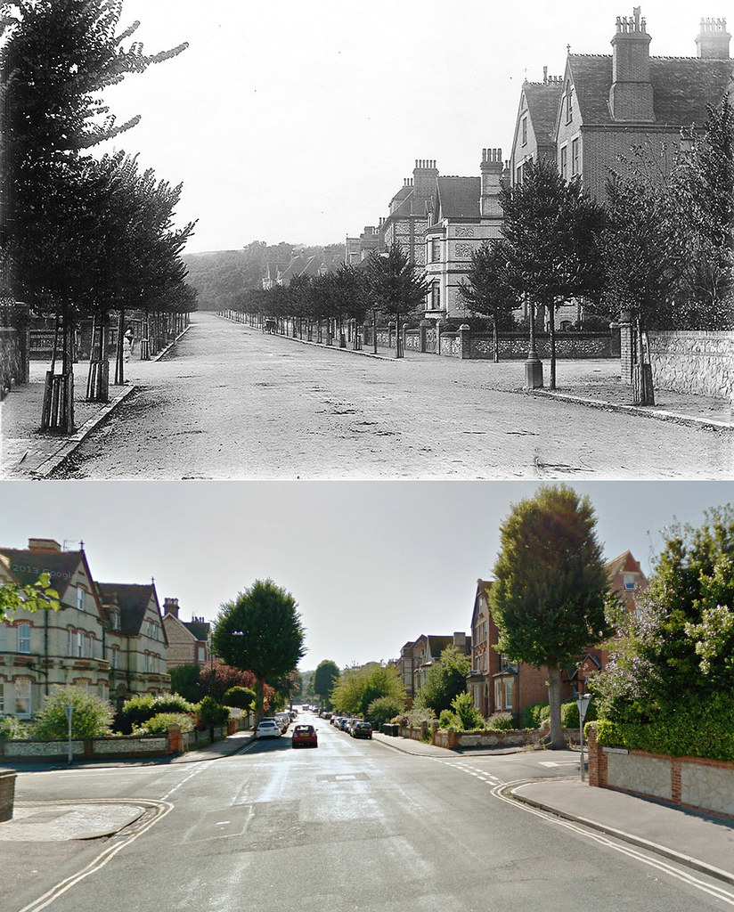 Blackwater Road, Eastbourne 1880 Past and Present Flickr