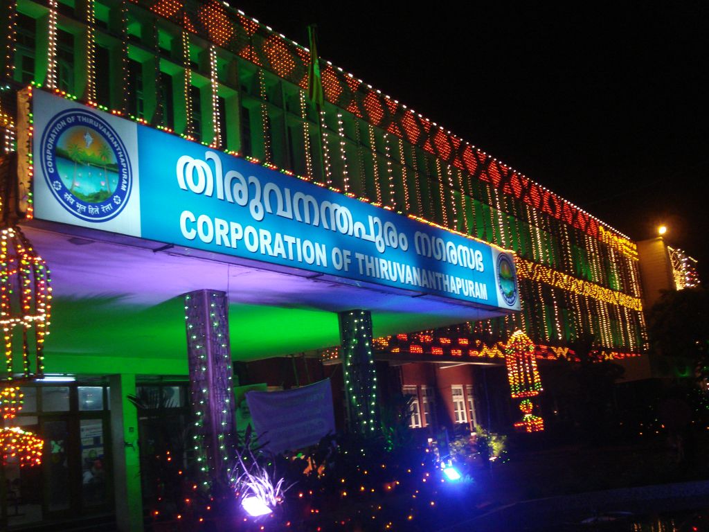 Trivandrum Corporation Building The illuminated Thiruvanan… Flickr