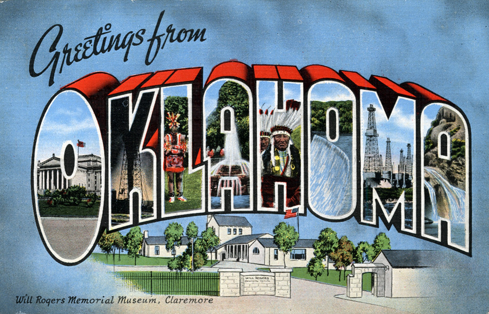 Greetings from Oklahoma Large Letter Postcard a photo on Flickriver