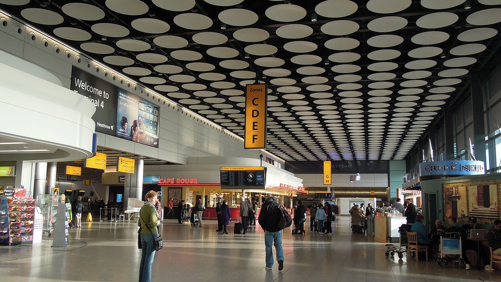 Departures level, Terminal 4, London Heathrow Airport, UK Flickr