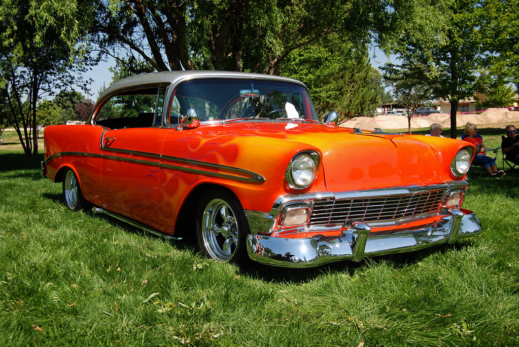 Flamed '56 Chevy 2013 Kuna Days Car Show, Kuna, Idaho