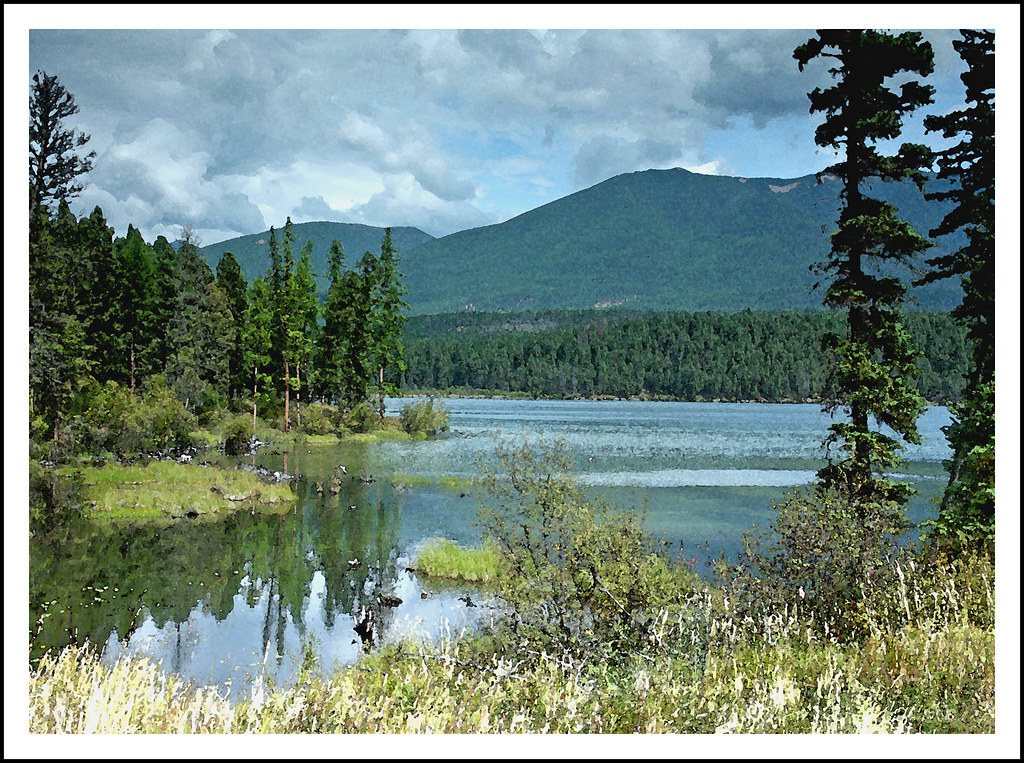 Murphy Lake, Montana in Watercolor a photo on Flickriver