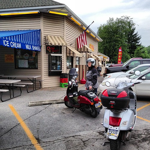Aleta at the Family Chill and Grill near Tyrone, PA vespa… Flickr