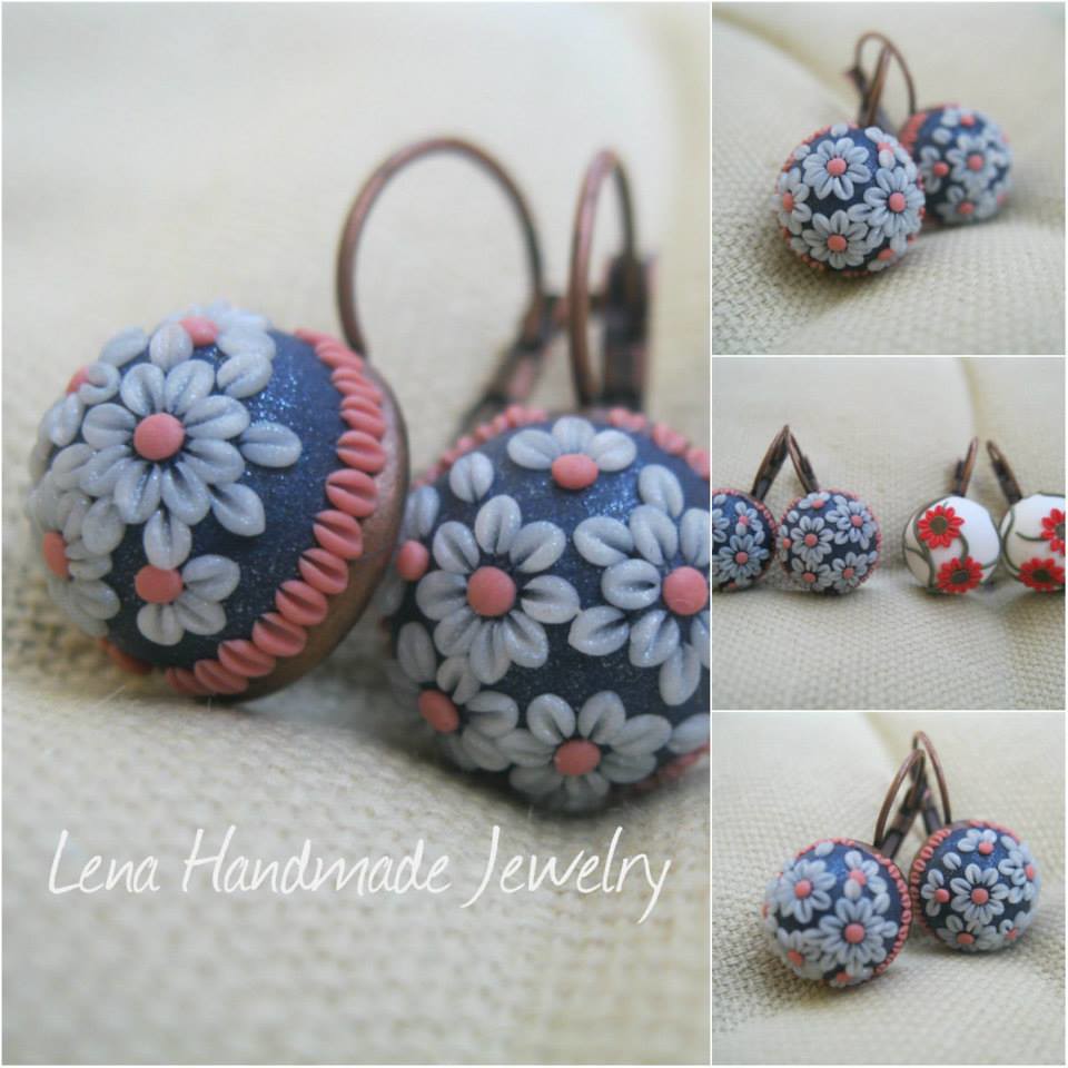 Handmade polymer clay little flowers They are not too big… Flickr