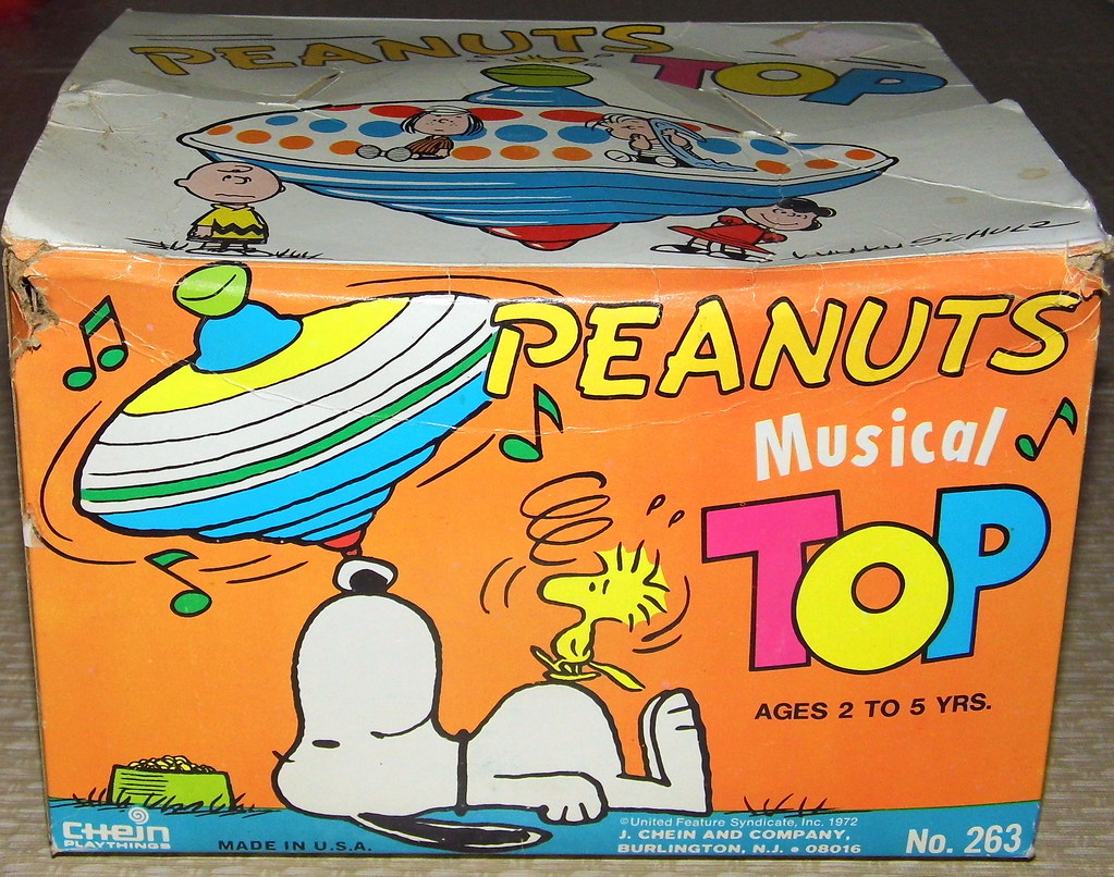 Vintage Peanuts Musical Metal Toy Top, Made by Chein Playt… Flickr