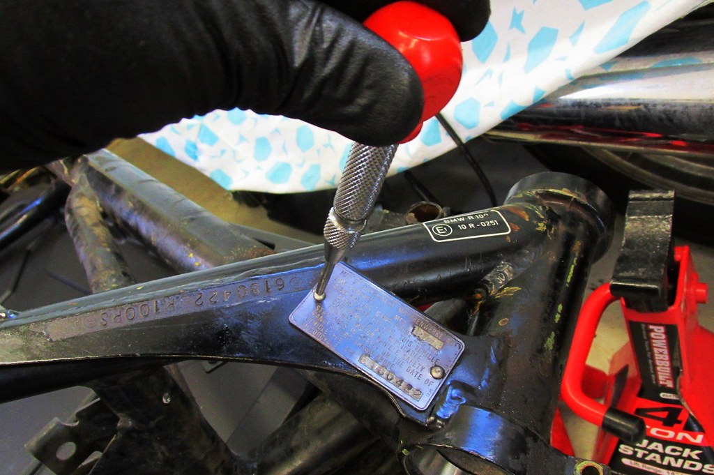 Removing Original VIN Plate Rivet Brook Reams Flickr