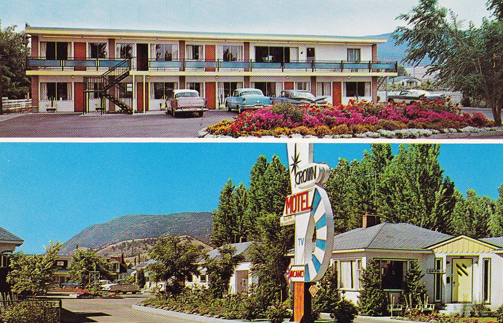 Postcard Crown Motel, Penticton, BC, 1961 "CROWN MOTEL Ri… Flickr
