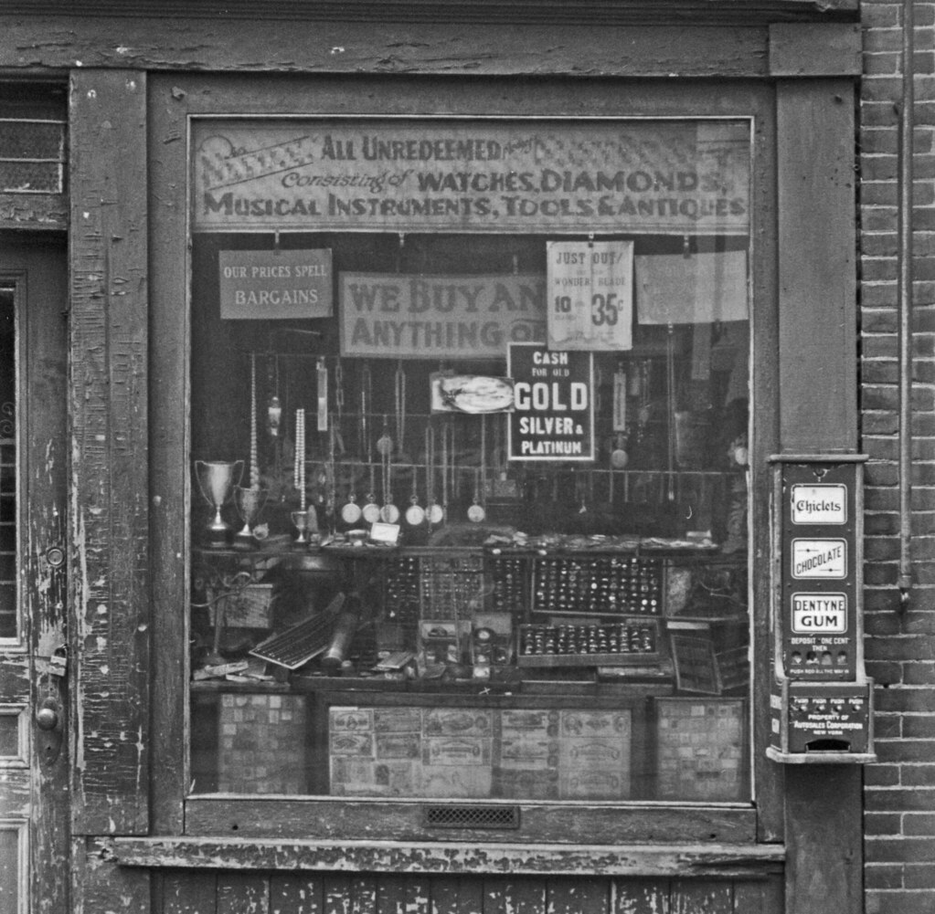 Pawn shop window Manchester Title Pawn shop, Manchester, … Flickr