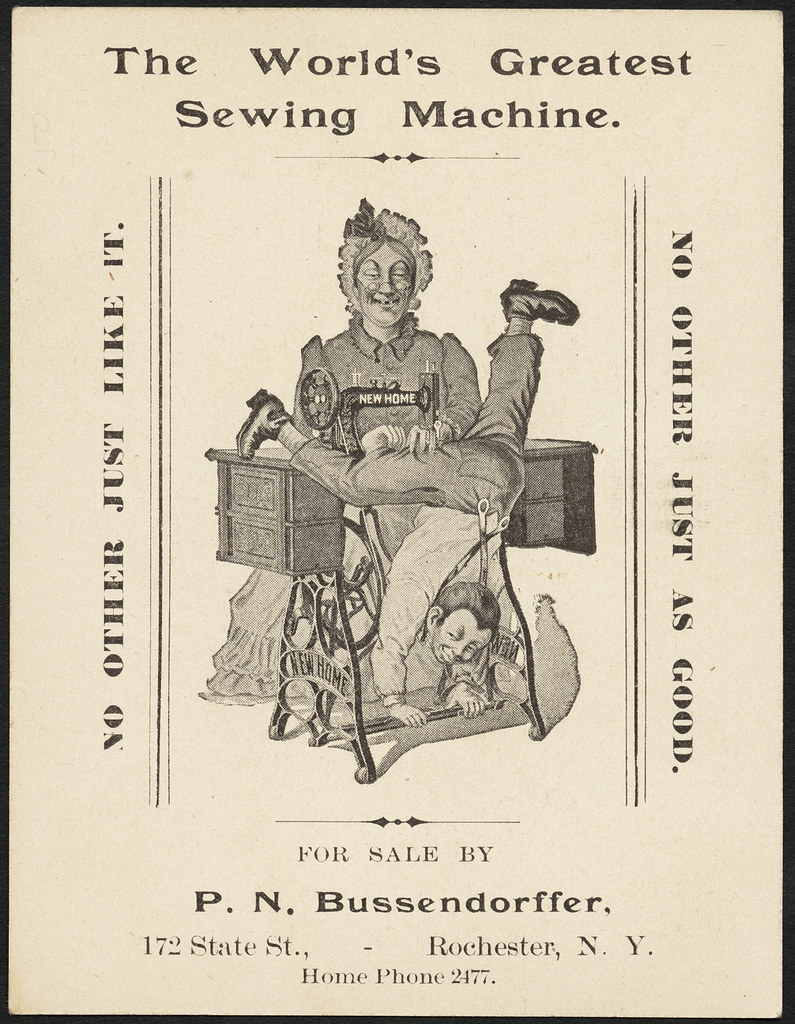 Compliments of the New Home Sewing Machine Co. New Home … Flickr