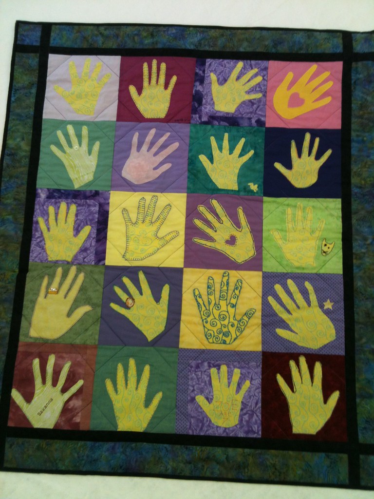 hands quilt 2 Young Quilters Flickr