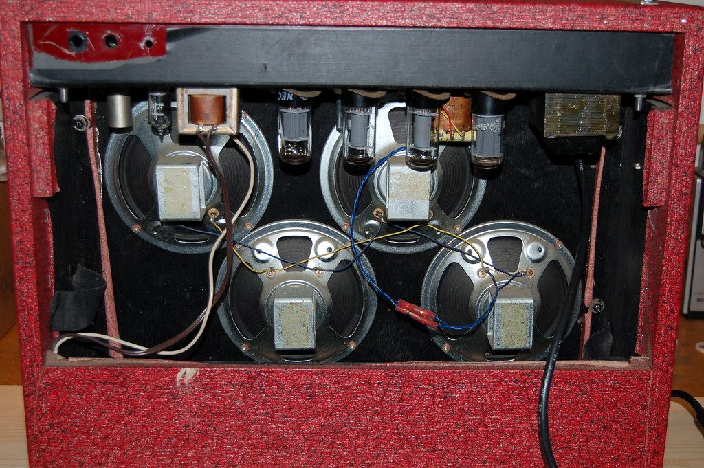 Four small speakers Most guitar amplifiers designed around… Flickr
