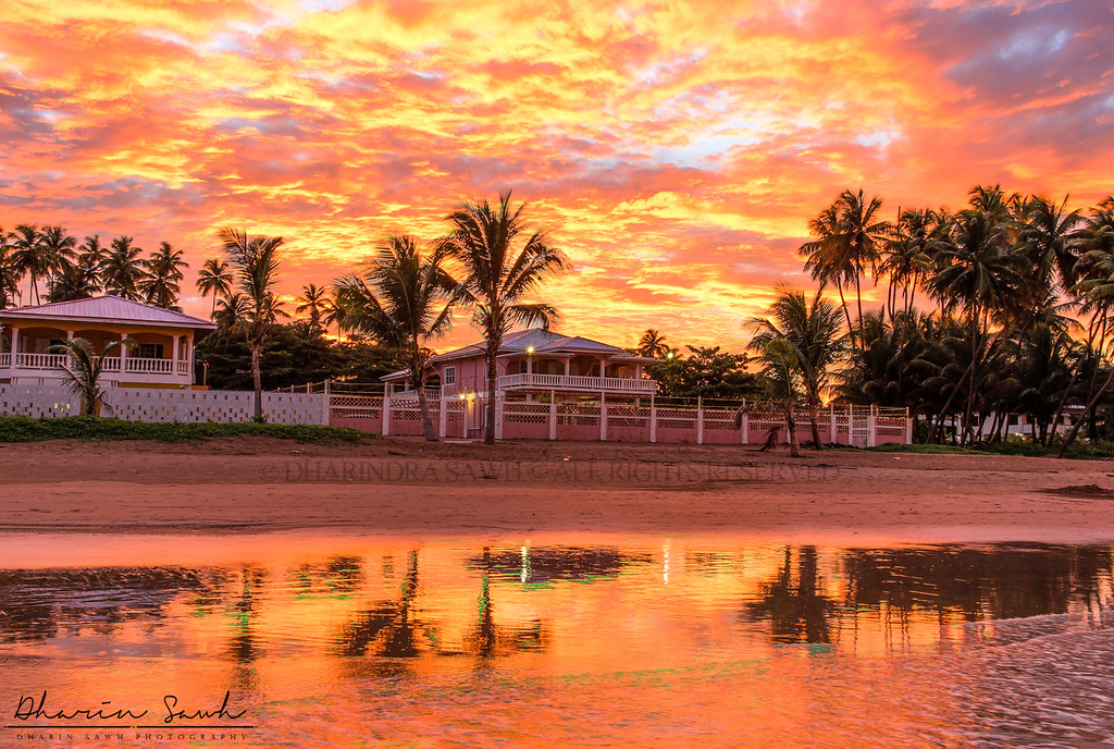 Sunset At Mayaro Beach, Trinidad and Tobaog HDR of 5 image… DHARIN