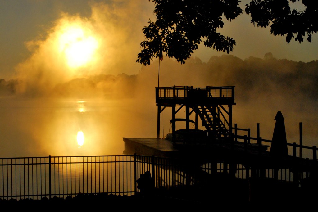 Misty Sunrise, Lake Norman ted Flickr