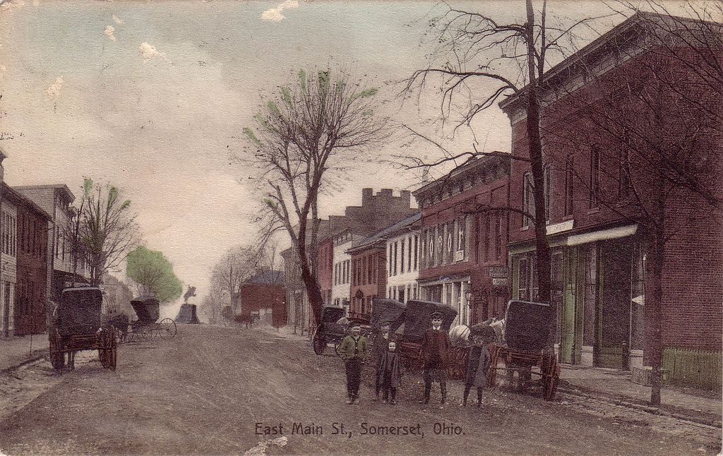 East Main Street, Somerset, Ohio (1910) Perry County Historical and