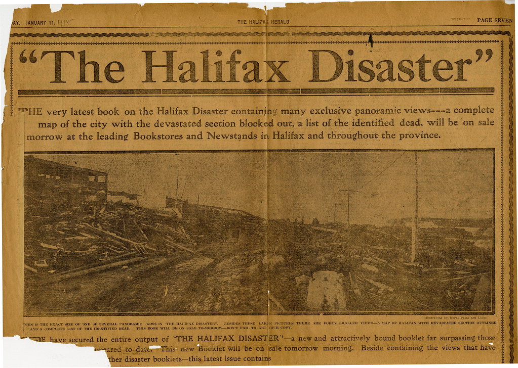 The Halifax Disaster, The Halifax Herald, January 11, 1918… Flickr