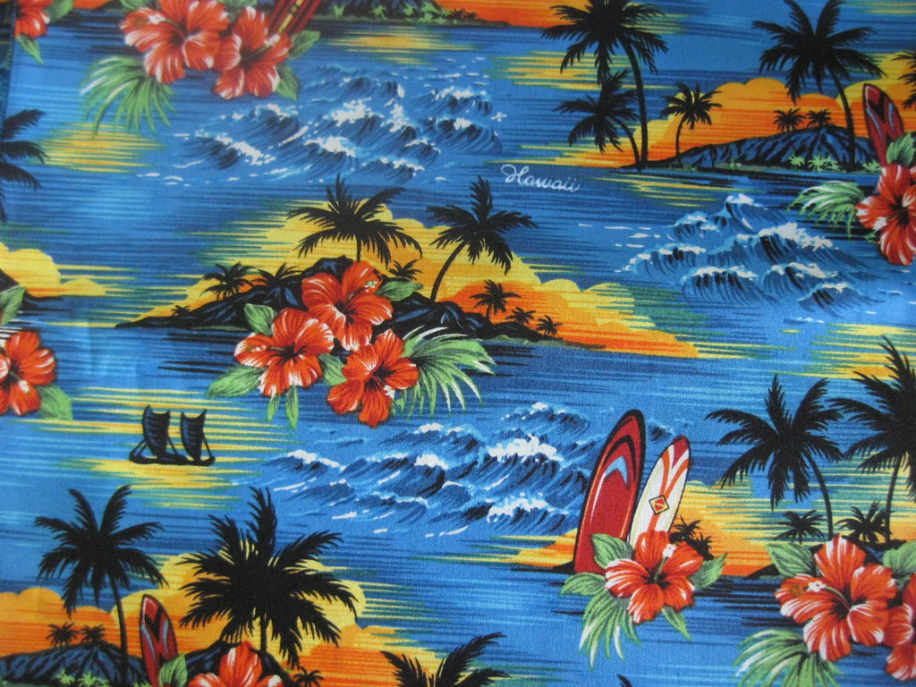 traditional hawaiian print bought at hawaiian fabrics, hon… Flickr