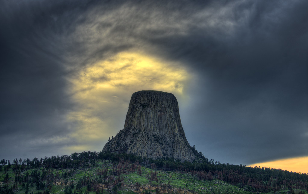 Devils Tower Sunset Devils Tower National Monument, Wyomin… Flickr