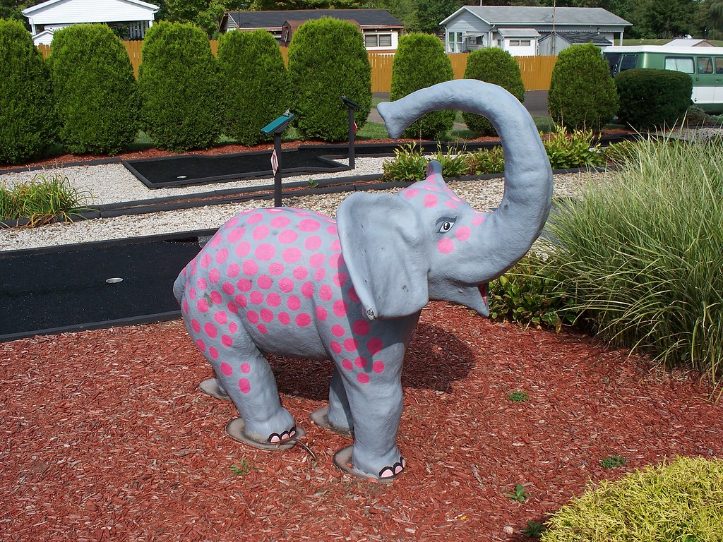 OH East Sparta Jungle Pro Mini Golf 2 Pink dotted elepha… Flickr