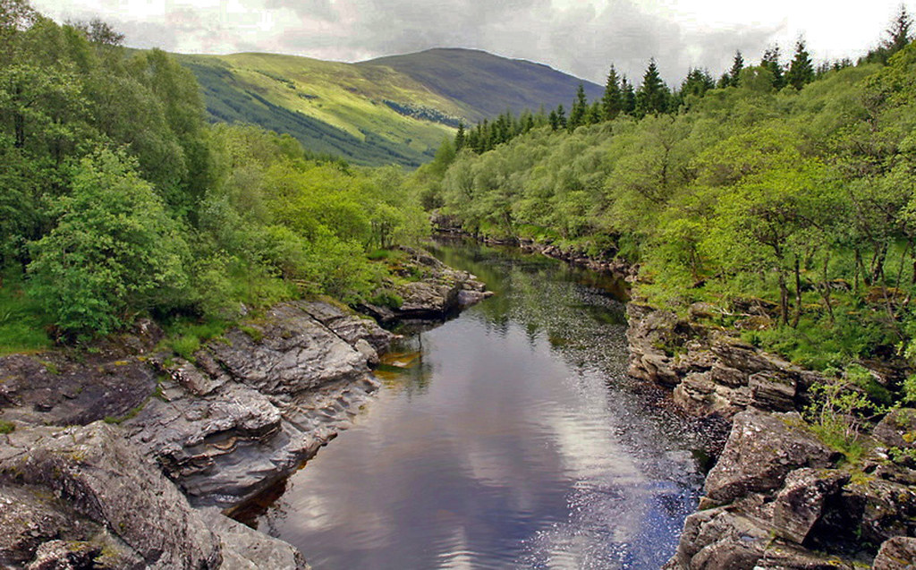 Highland River River Orchy, Argyll & Bute, Highland, Scotl… Grisley