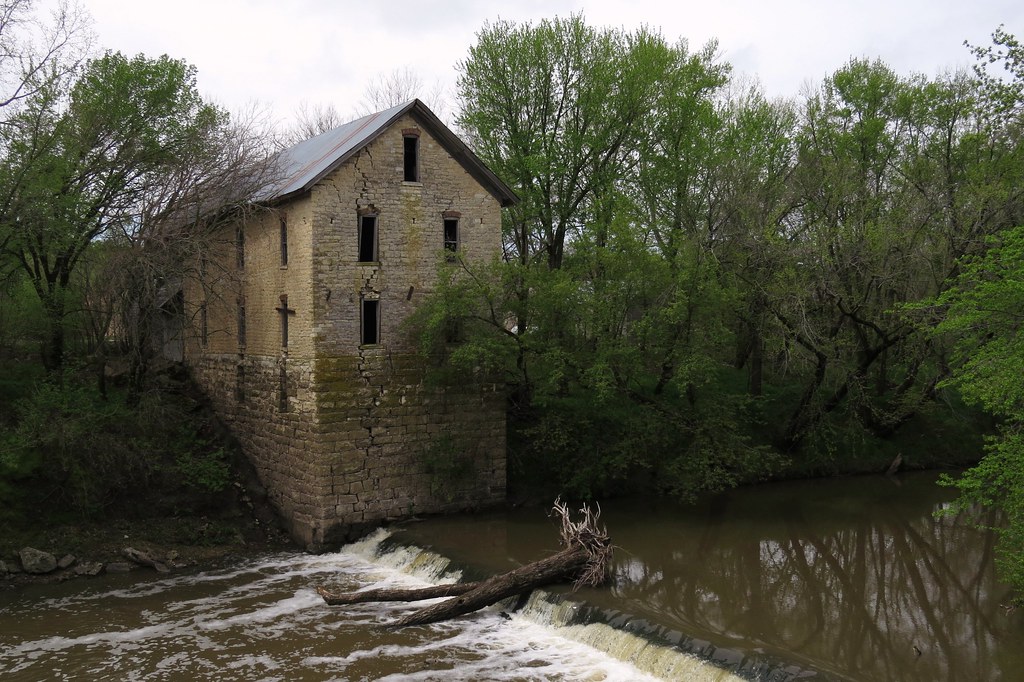 Cedar Point Grist Mill Cedar Point, Kansas; the mill, buil… Flickr