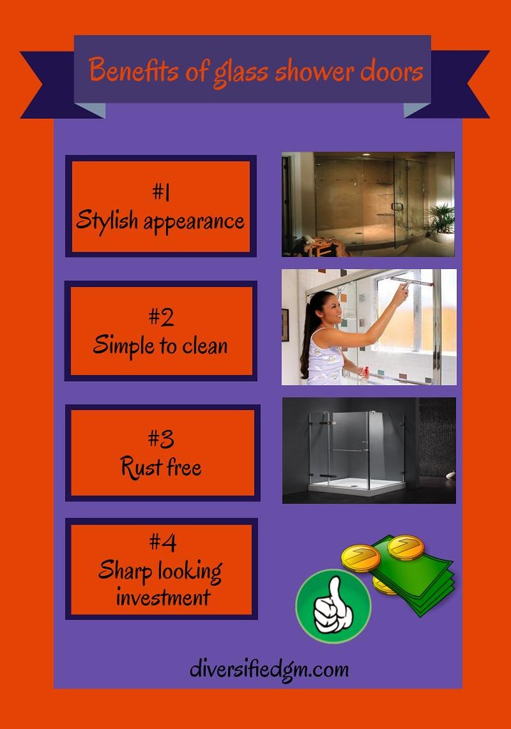Glass shower doors There are many benefits of using glass … Flickr