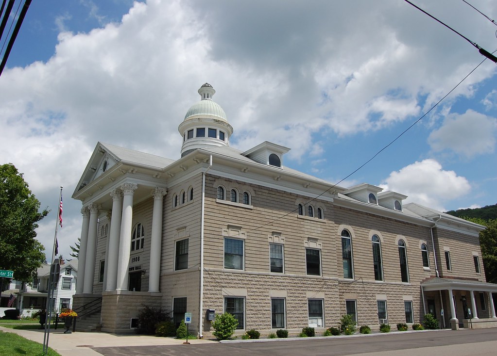 Homer Side view Homer Town Hall 1908 Carol Flickr