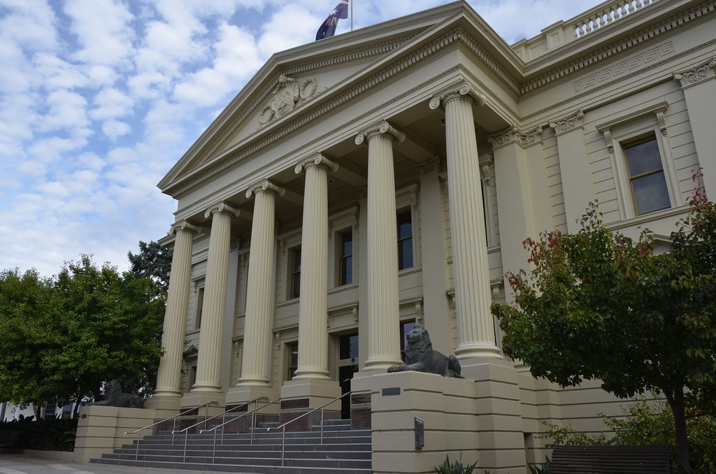 Geelong Town Hall Portico Gheringhap Street Le Monde1 Flickr