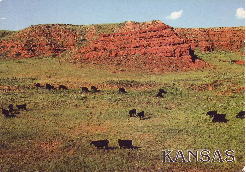 Red Gypsum Hills, Kansas, USA sent by Jean Powers tg250607 Flickr