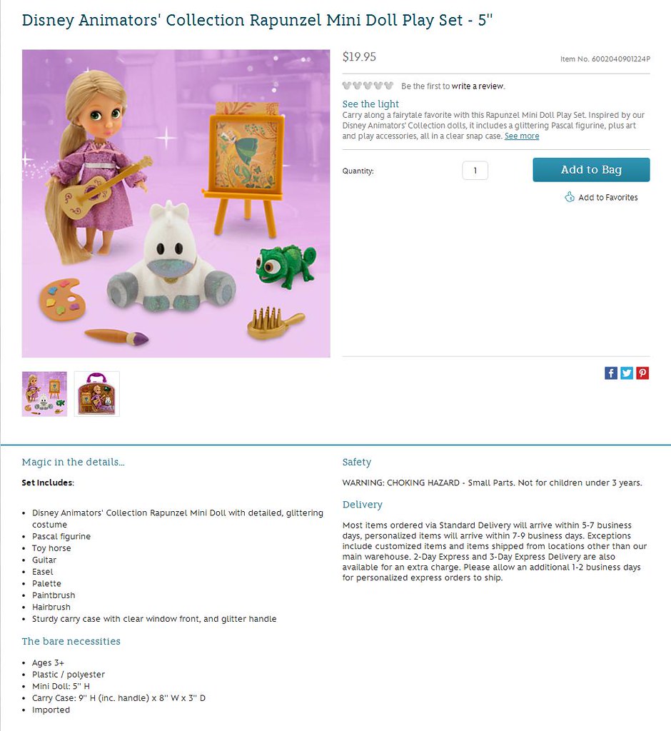 Disney Animators' Collection Rapunzel Mini Doll Play Set … Flickr