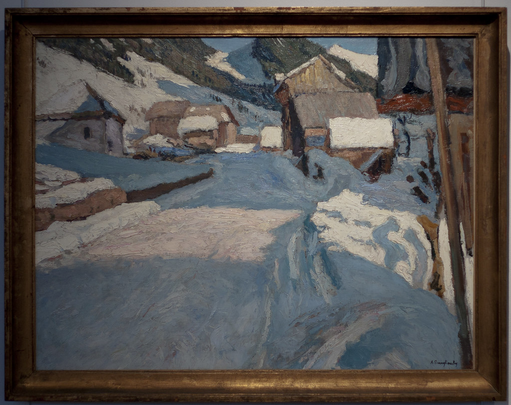 SWIEYKOWSKI Alfred Village enneigé de HauteSavoie Flickr