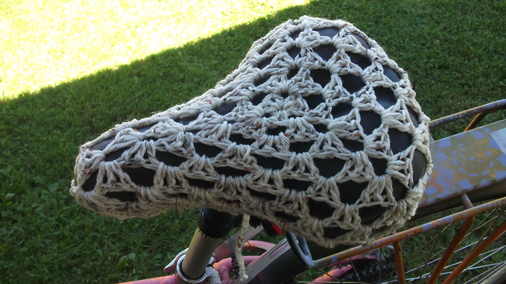 crochet bike seat cover Christine Olsen Flickr
