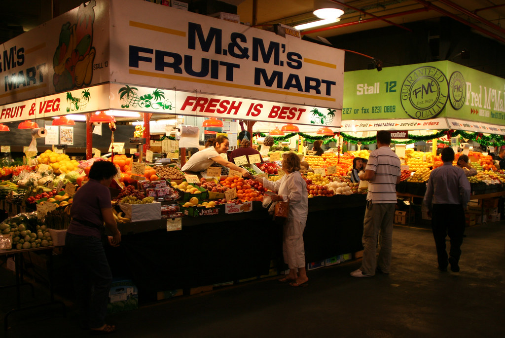 Adelaide Central Market Fruit Seller's Stall in the Adelai… Flickr