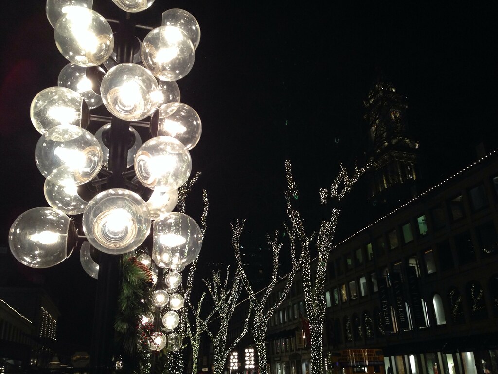 And So This Is Christmas! Lights in Quincy Market Flickr