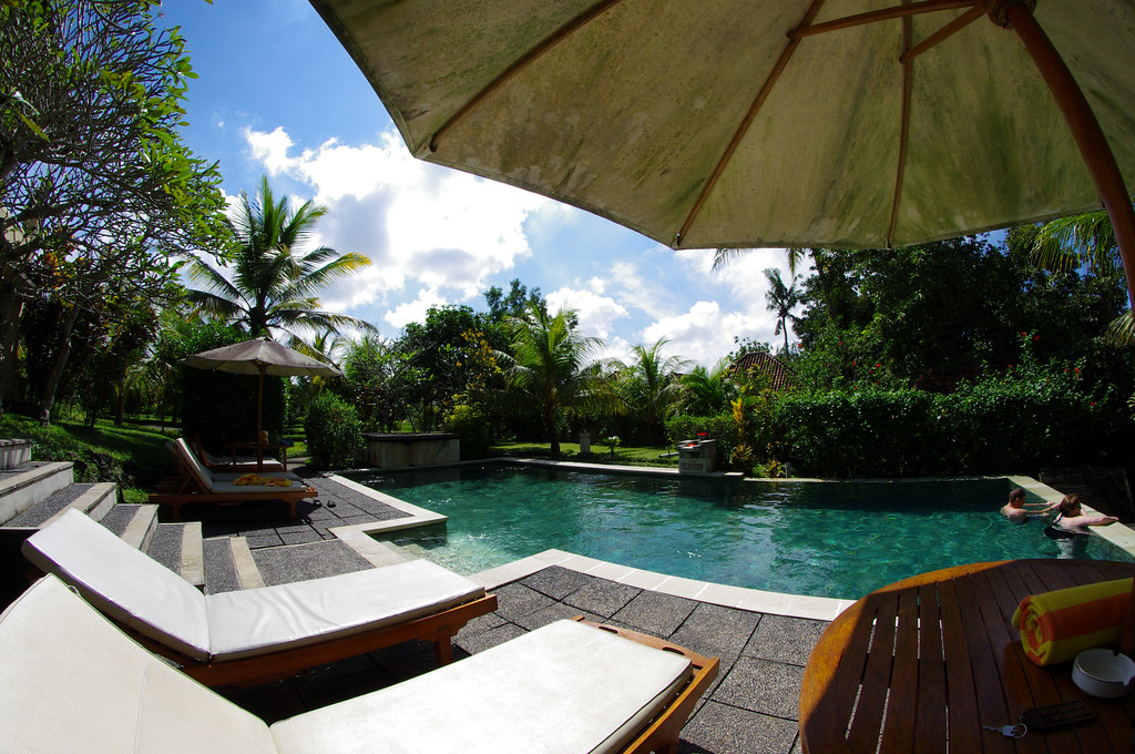 Salt water pool at Bhanuswari Resort near Ubud, Bali Flickr