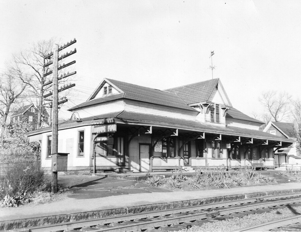 Oak Grove station, Malden, Mass., December 8, 1951. Flickr