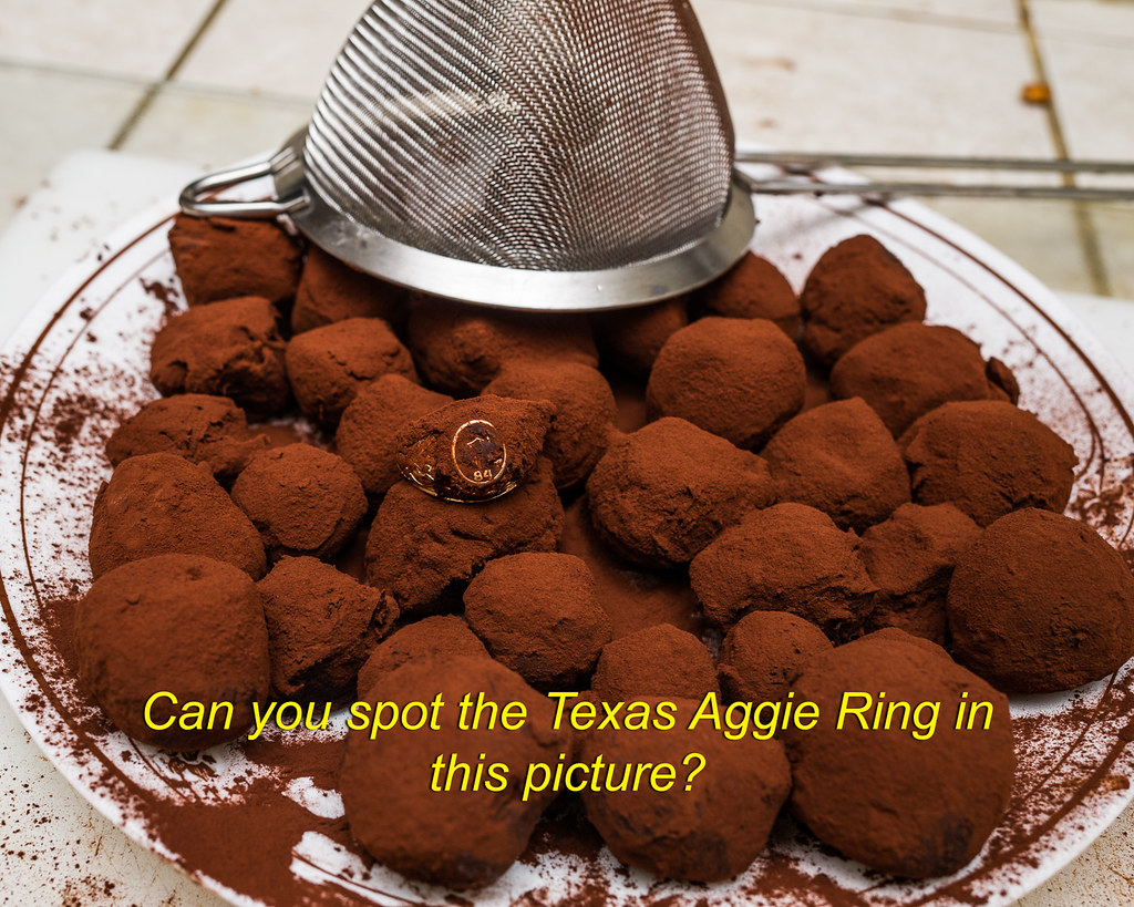 Texas Aggie Ring Makes Guinness Chocolate Truffles Flickr