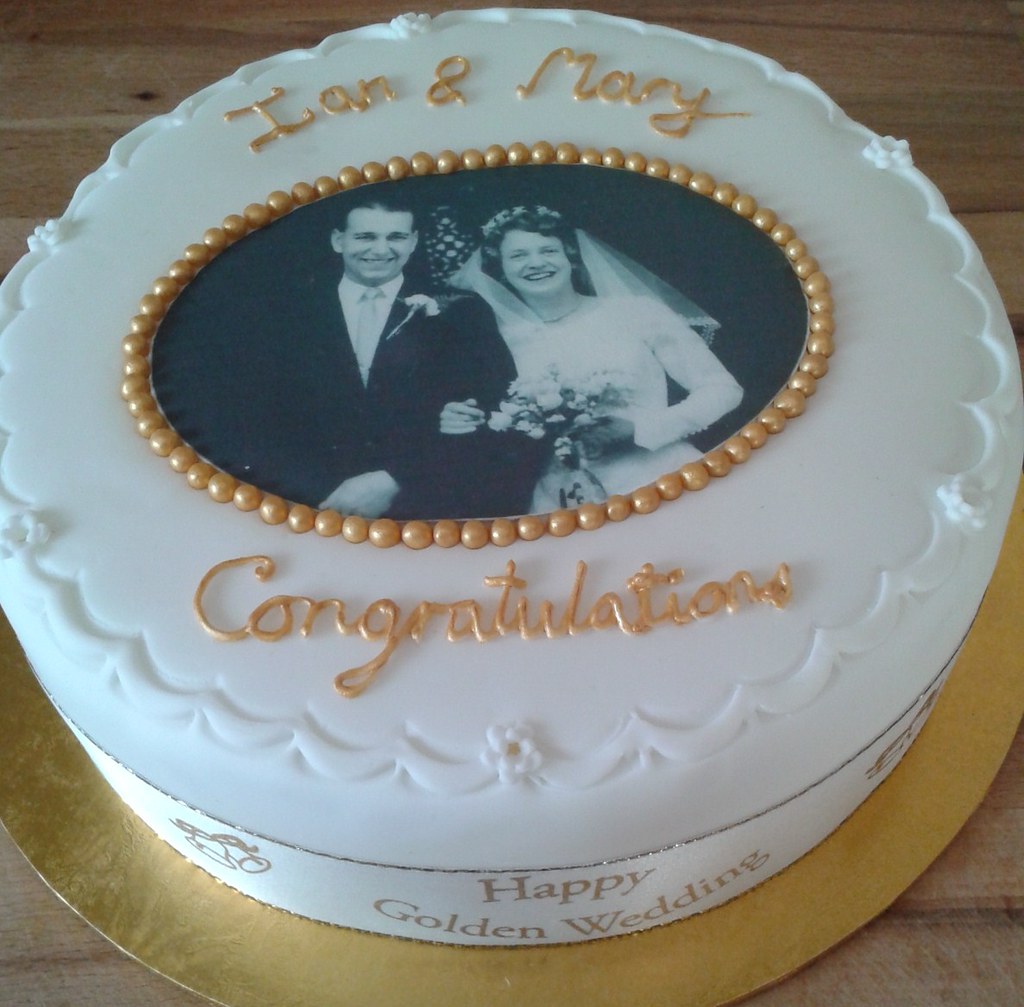 Golden Wedding Anniversary Cake Cath Field Flickr