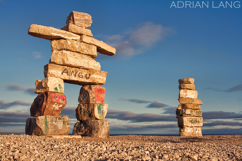 Inukshuk Igloolik Adrian Lang Flickr