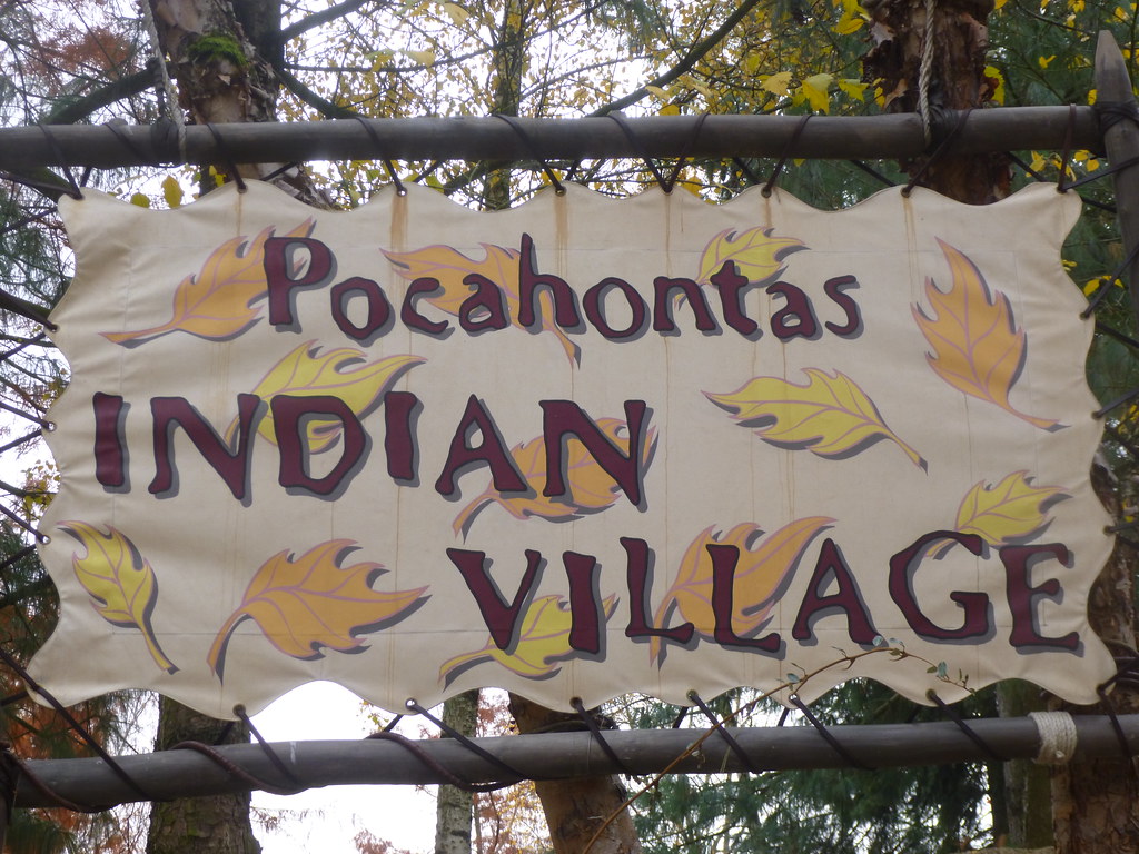 Pocahontas Indian Village. Frontierland. Flickr