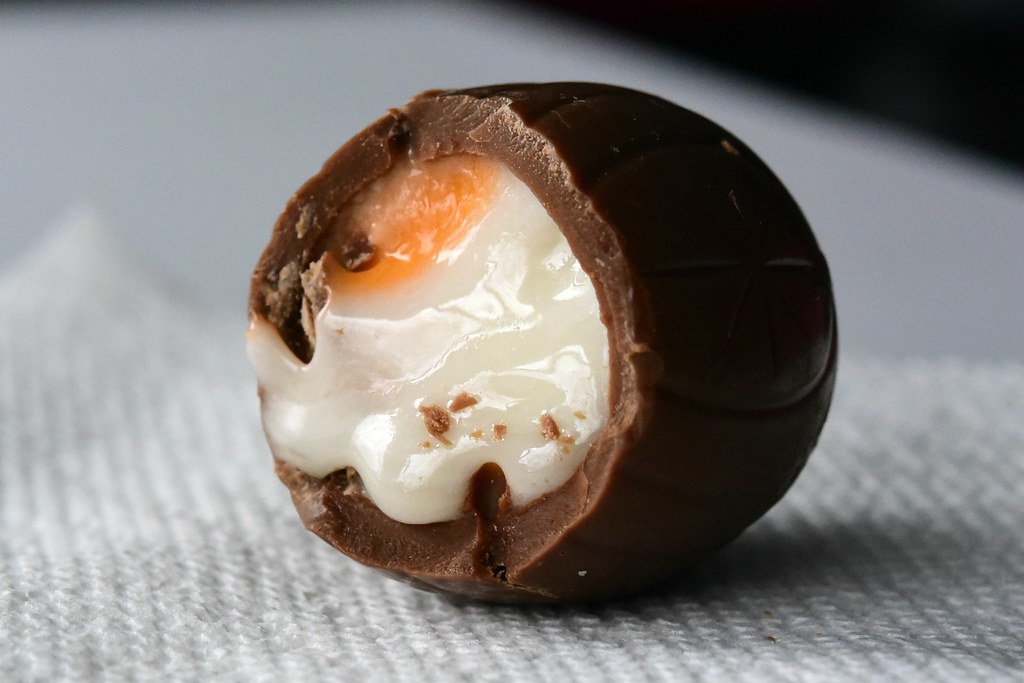 Inside a Cadbury Creme Egg slgckgc Flickr