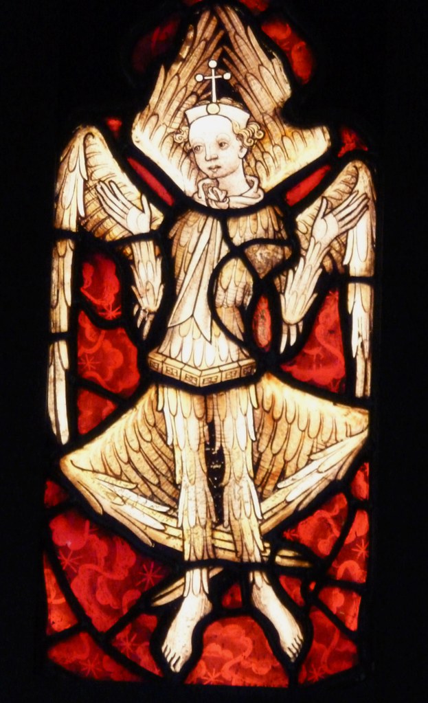 V&A Museum, London Angel, possibly Gloucestershire, c1450.… Glass